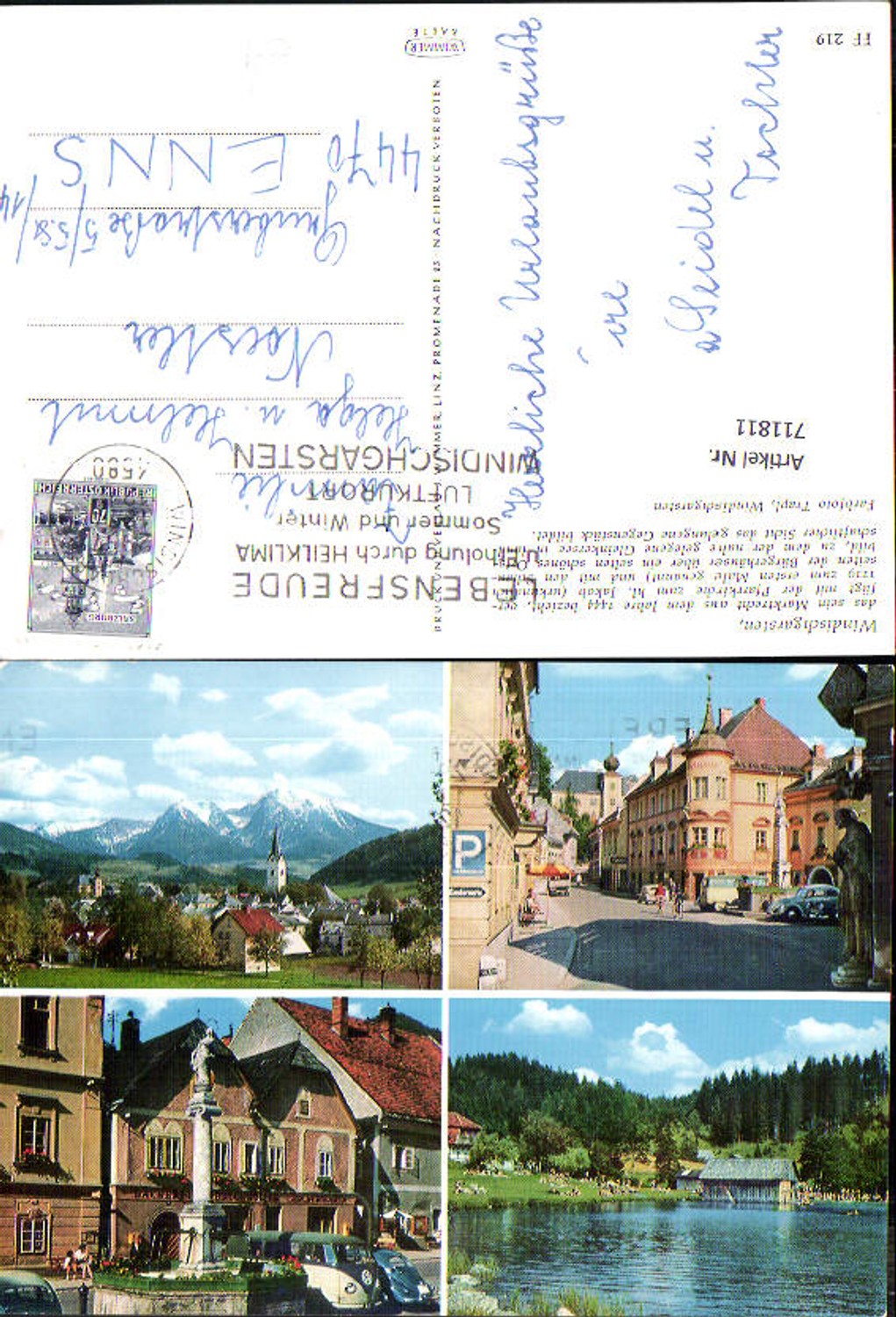 711811 Mehrbild AK Windischgarsten Gleinkersee Ortsansicht VW Käfer VW Bully