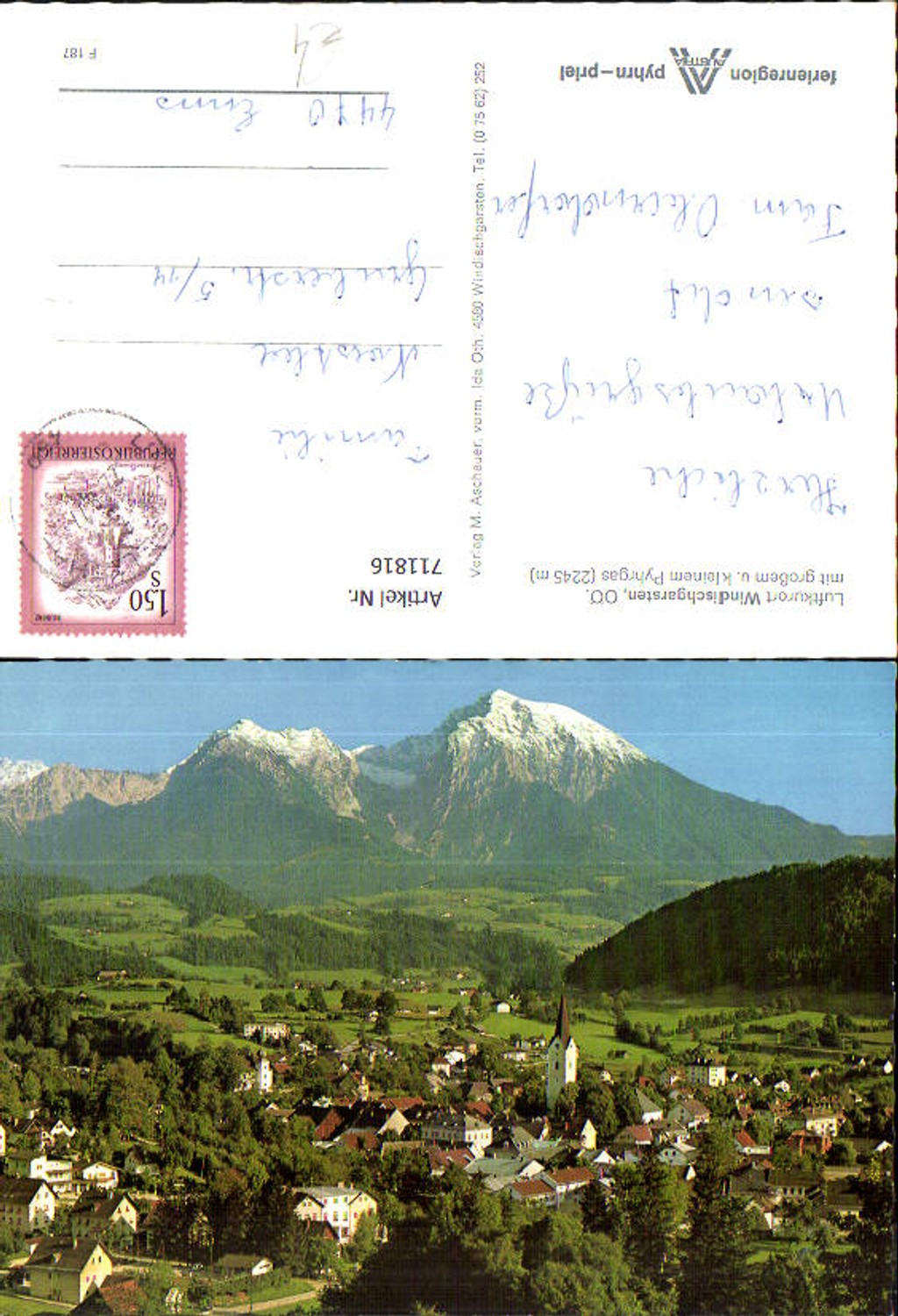 711816 Windischgarsten mit großem u. kleinen Pyhrgas Ansicht