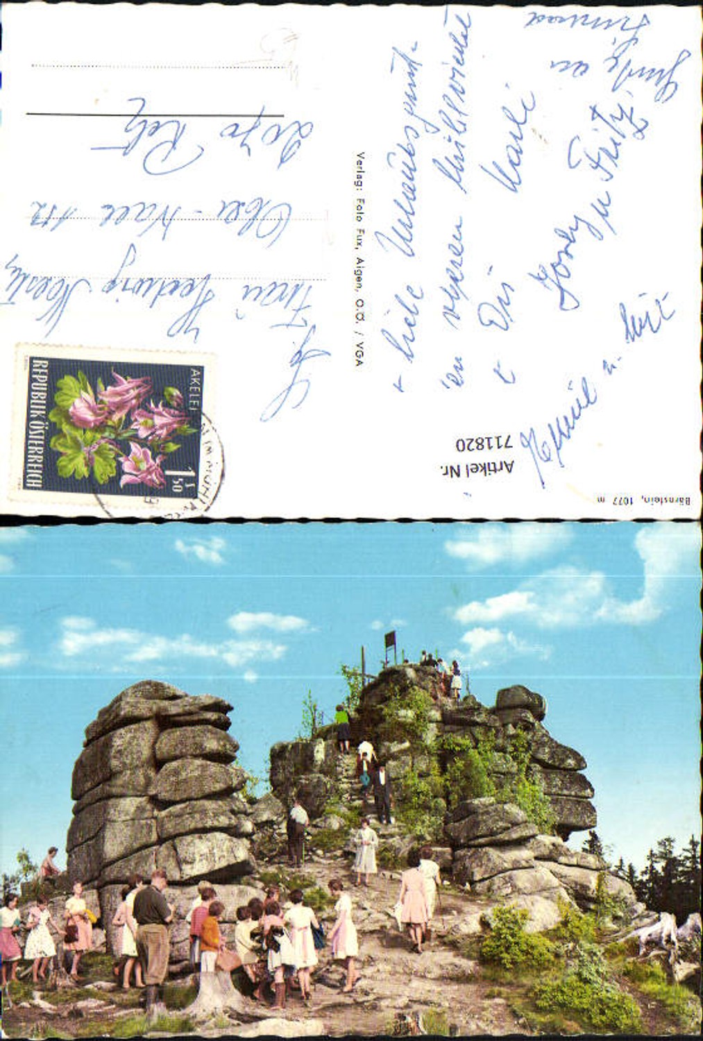 711820 Bärnstein Bärenstein Aigen-Schlägl Gipfelkreuz Wandern