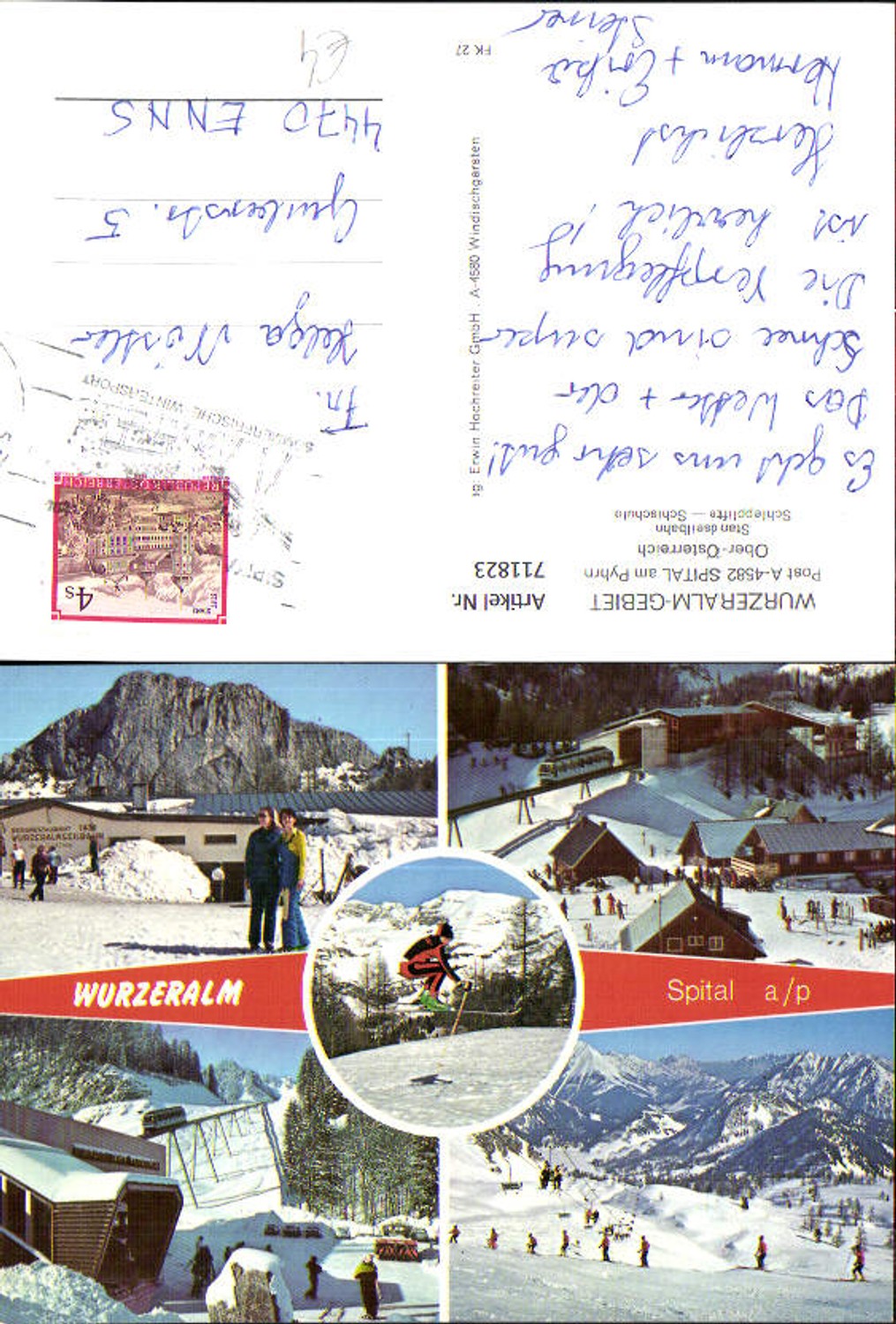 711823 Mehrbild AK Spital a. Pyhrn Wurzeralm Standseilbahn Schlepplift Wintersport