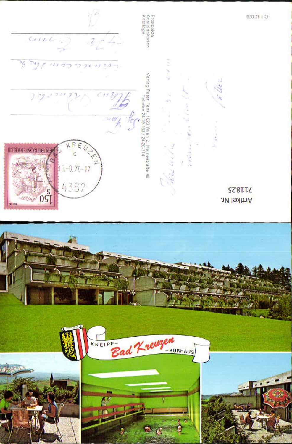 711825 Mehrbild AK Bad Kreuzen Kurhaus Hallenbad