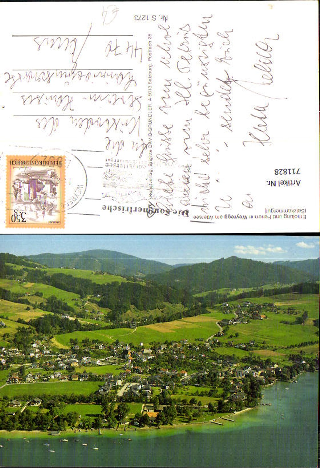 711828 Luftbild Weyregg am Attersee Salzkammergut