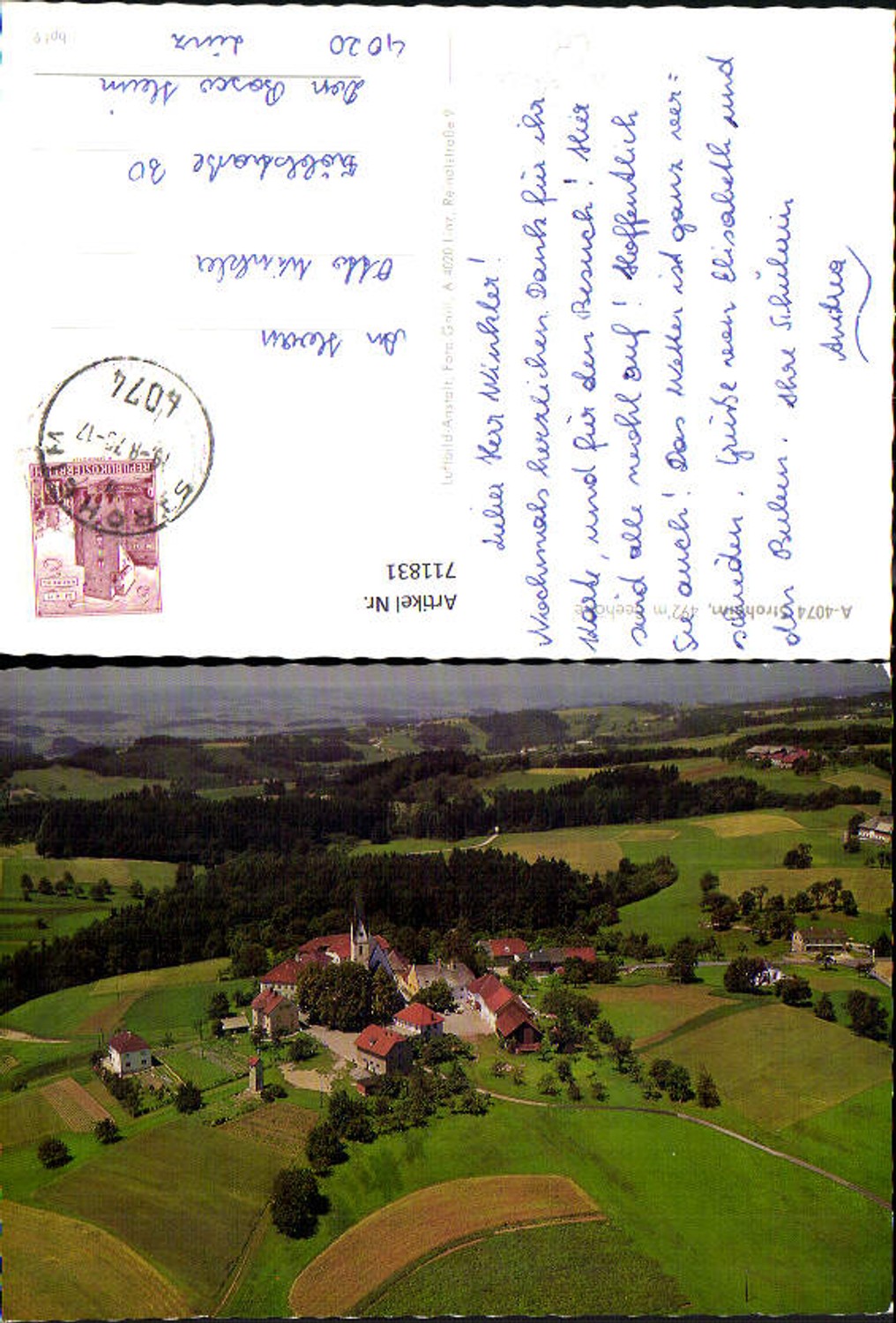 711831 Aerial photograph Stroheim Eferding