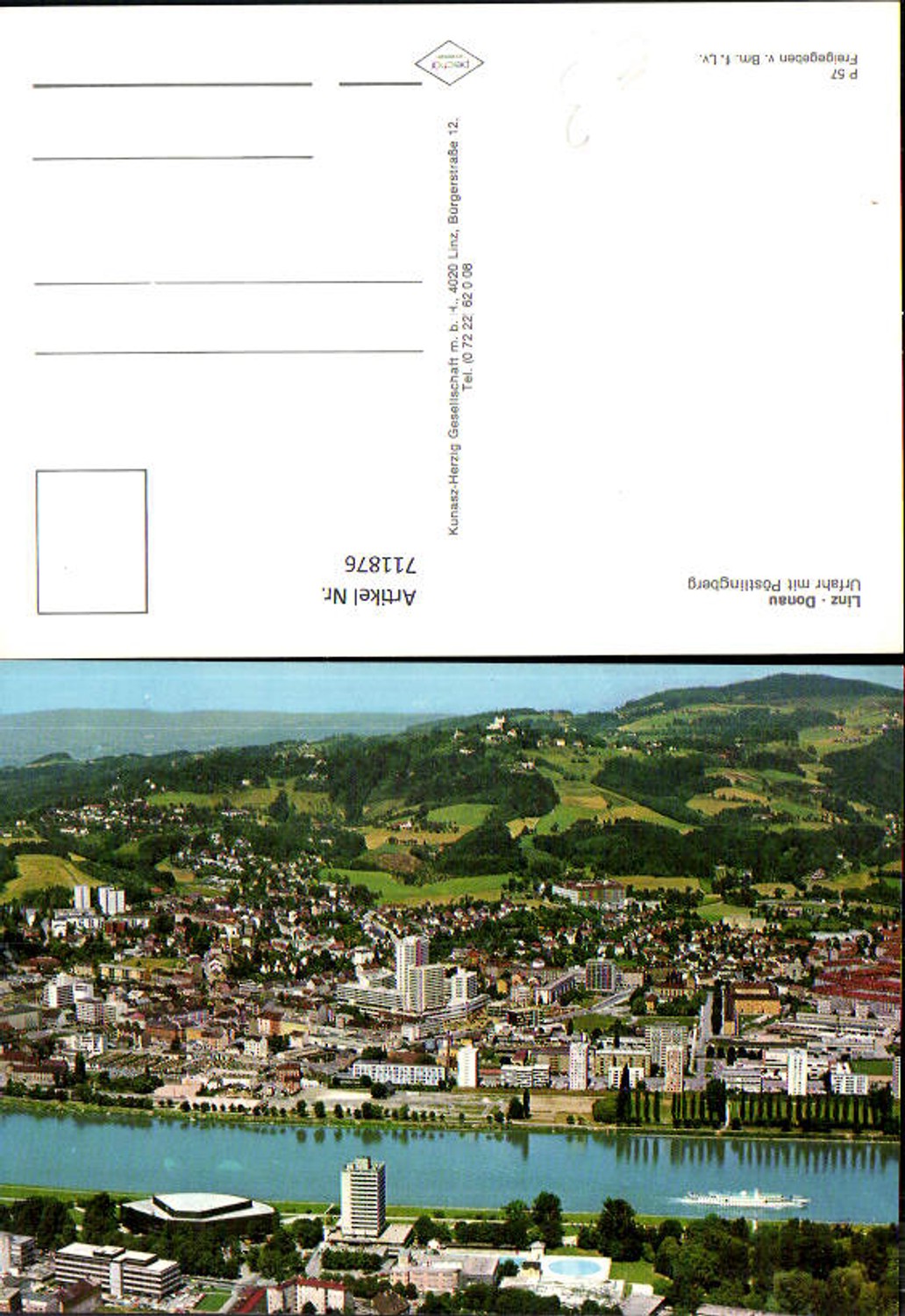 711876 Linz a. d. Donau Urfahr mit Pöstlingberg