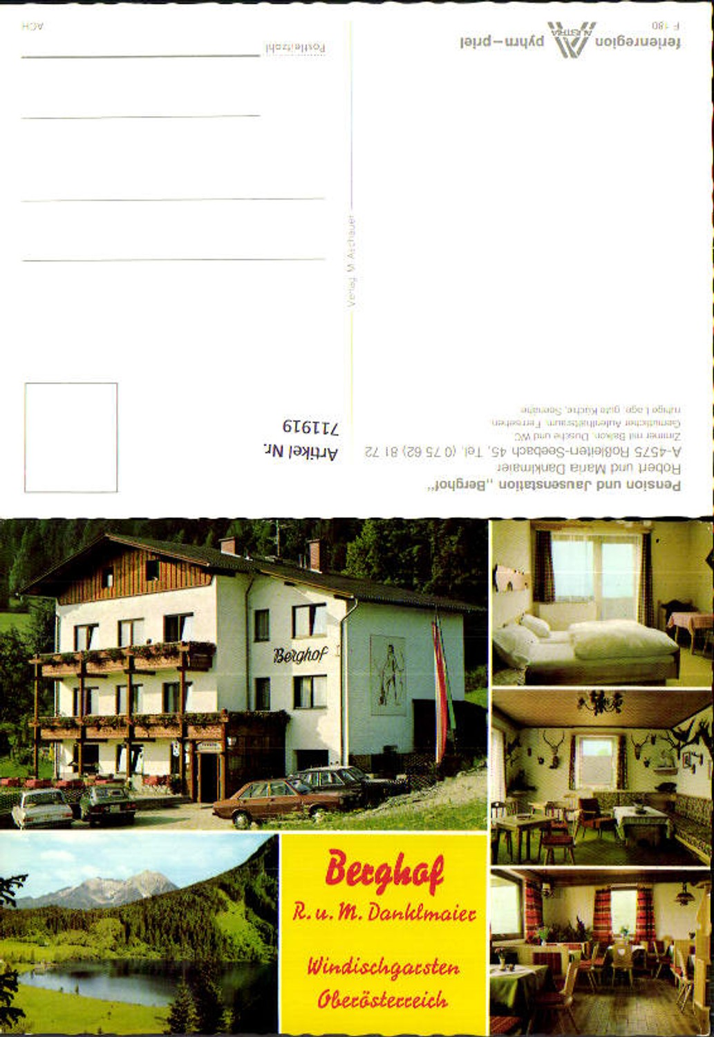 711919 Windischgarsten Roßleiten Seebach Pension Jausenstation Berghof