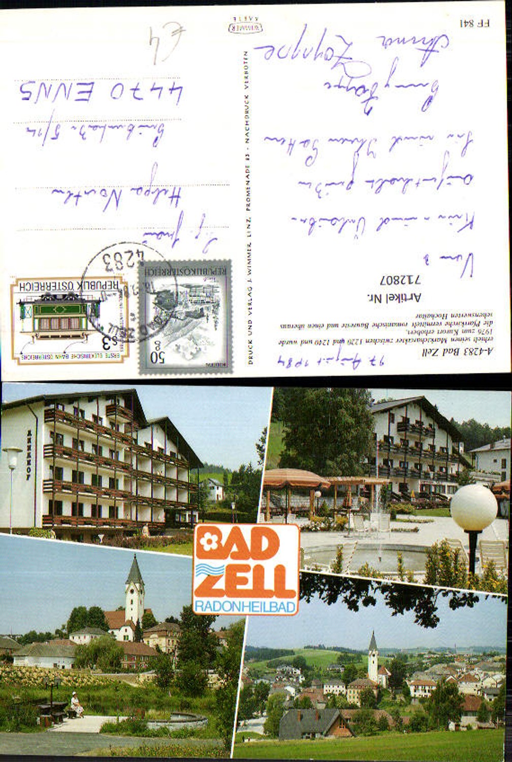 712807 Mehrbild AK Bad Zell Radonheilbad Dorfpartie Annahof