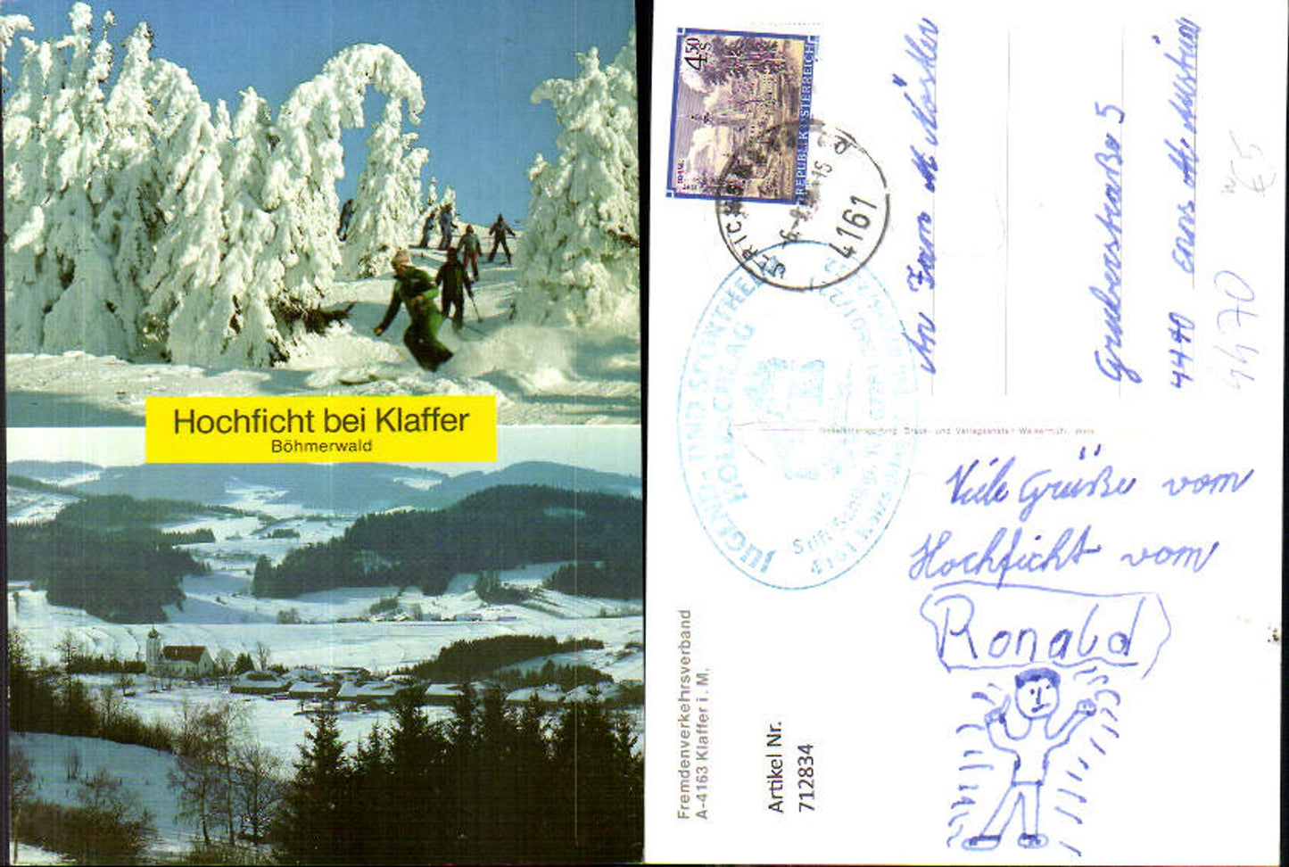 712834 Mehrbild AK Hochficht b. Klaffer im Böhmerwald Wintersport Ulrichsberg