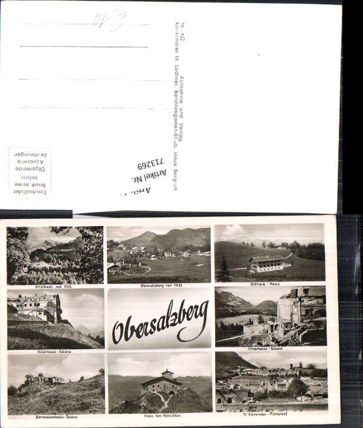 713269 Berchtesgaden Obersalzberg Barracks Göring House Ruins