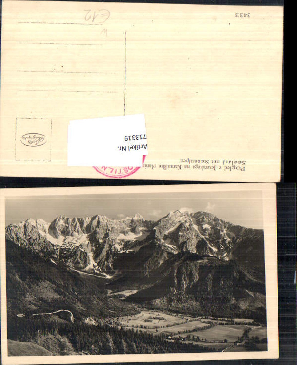 713319 Seeland with Steineralpen Oberkrain Krain Kamnik Feistritz