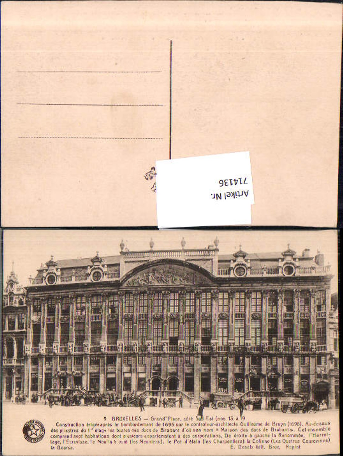 714136 Brüssel Bruxelles Grand Place