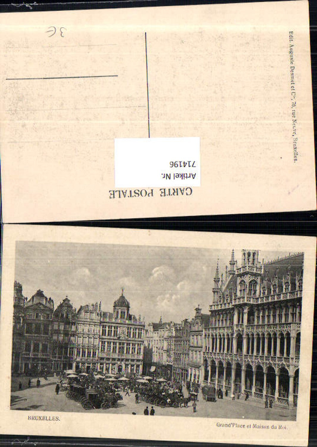 714196 Brüssel Bruxelles Grand Place maison du Roi