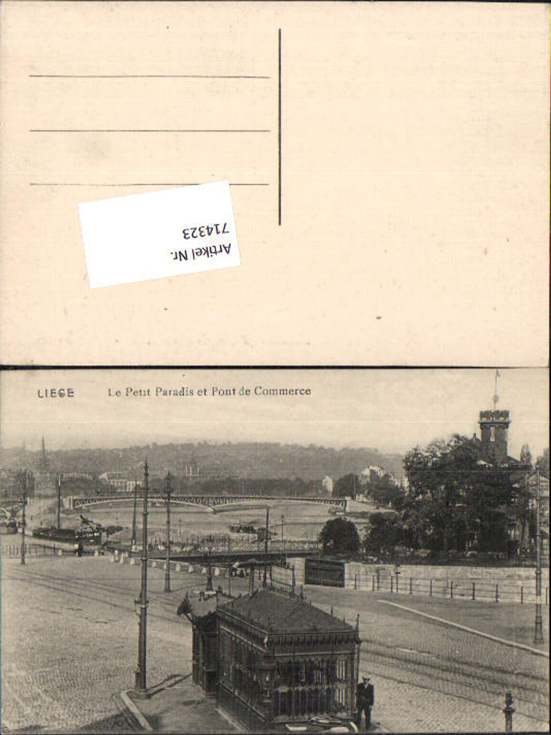 714323 Liege Liège Le Petit et Pont de Commerce