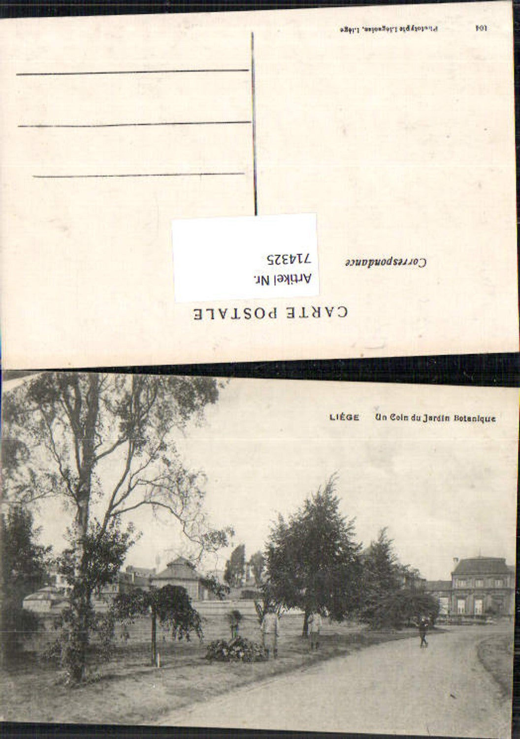 714325 Liege Lüttich Un coin Jardin Botanique