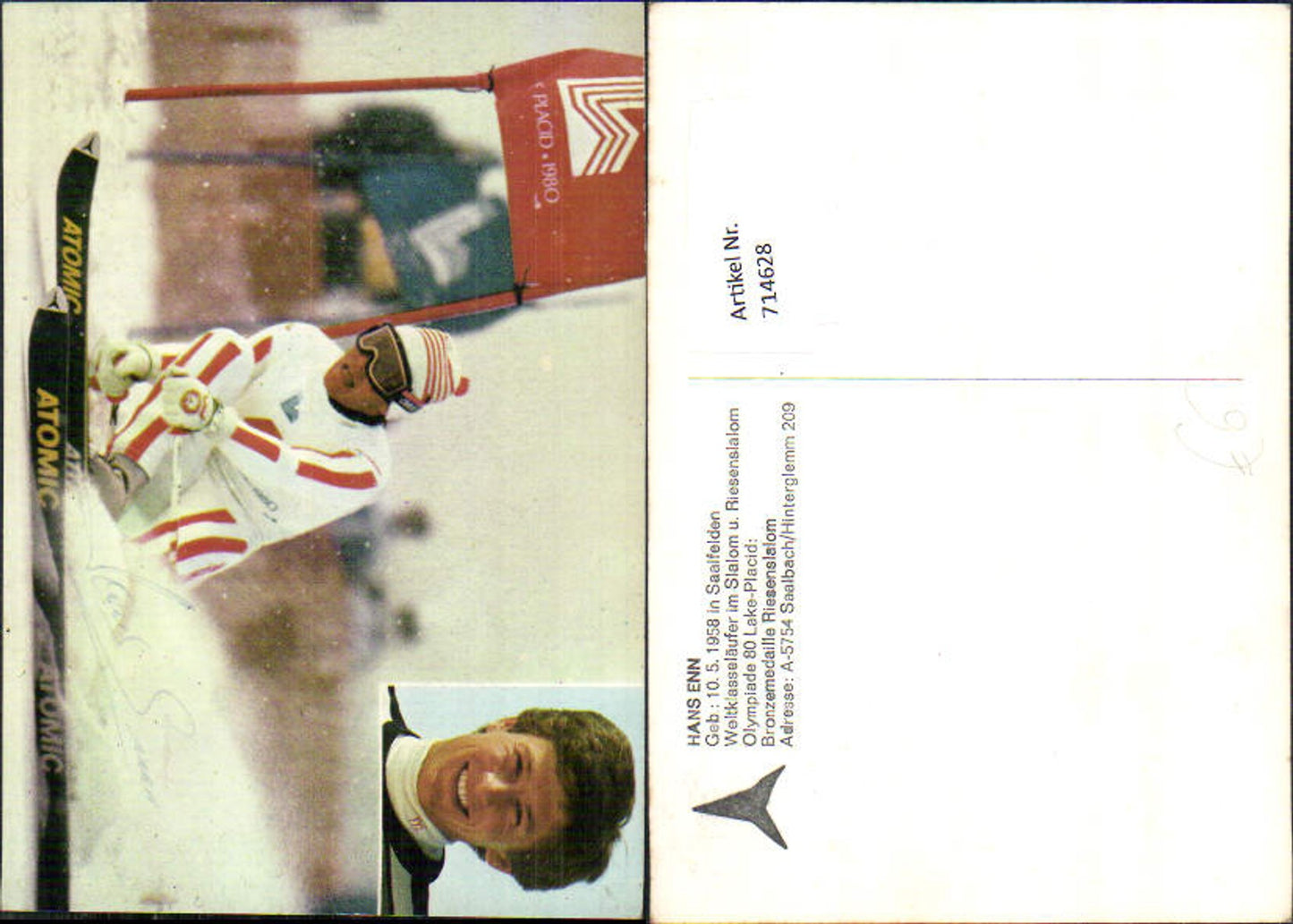 714628 Hans Enn Skifahrer Sportler original signiert Autogrammkarte