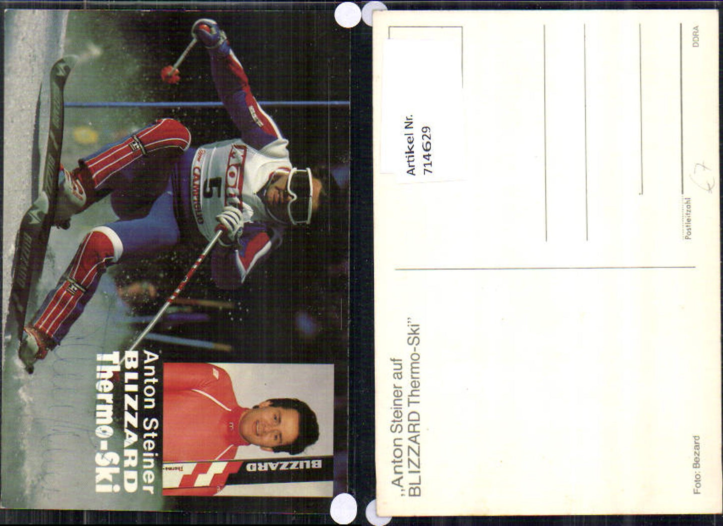 714629 Anton Steiner Blizzard Thermo Ski Sportler original signiert Autogrammkarte