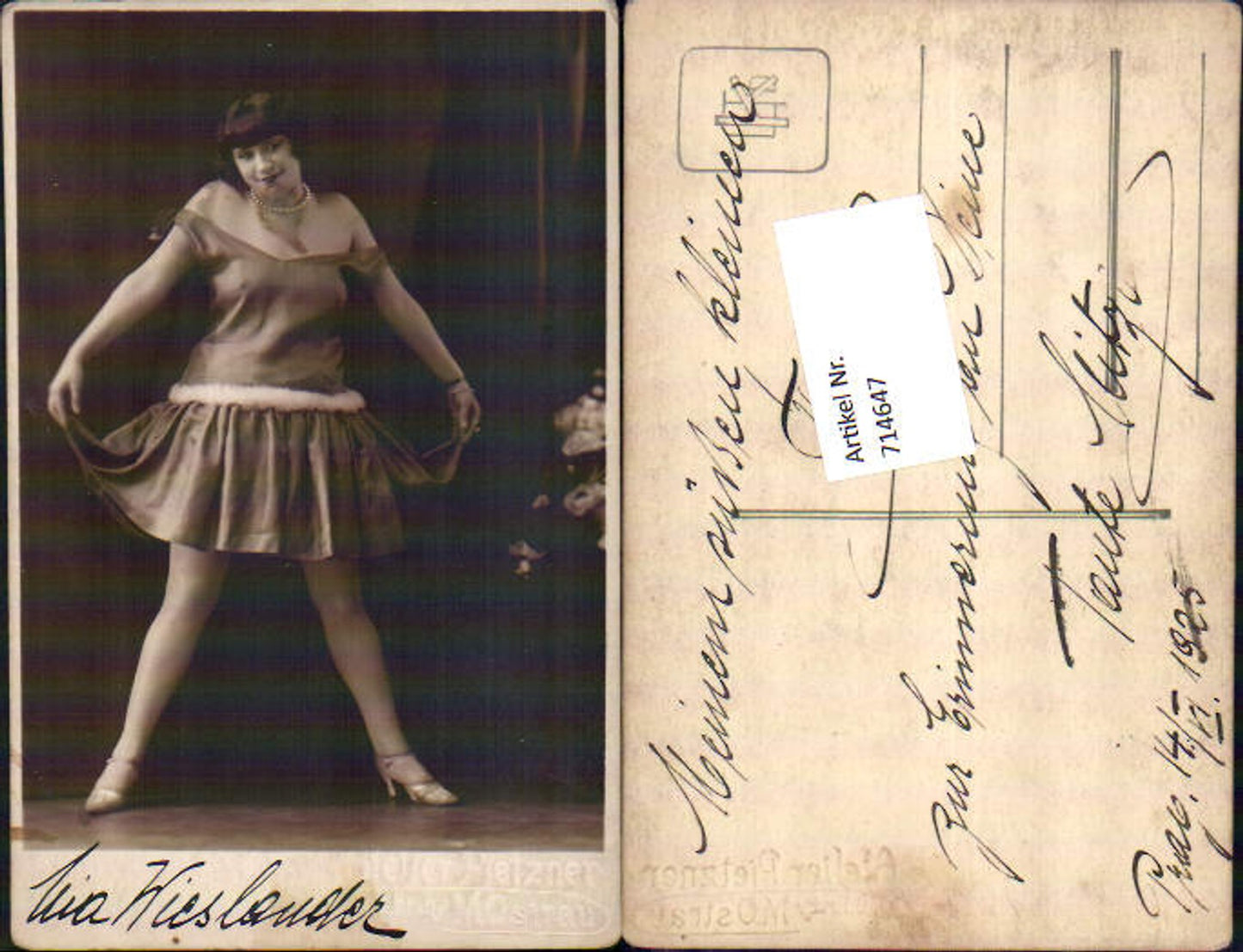 714647 Mia Wieslander Atelier Pietzner Solo Tänzerin Erotik Kleid Nude Risque