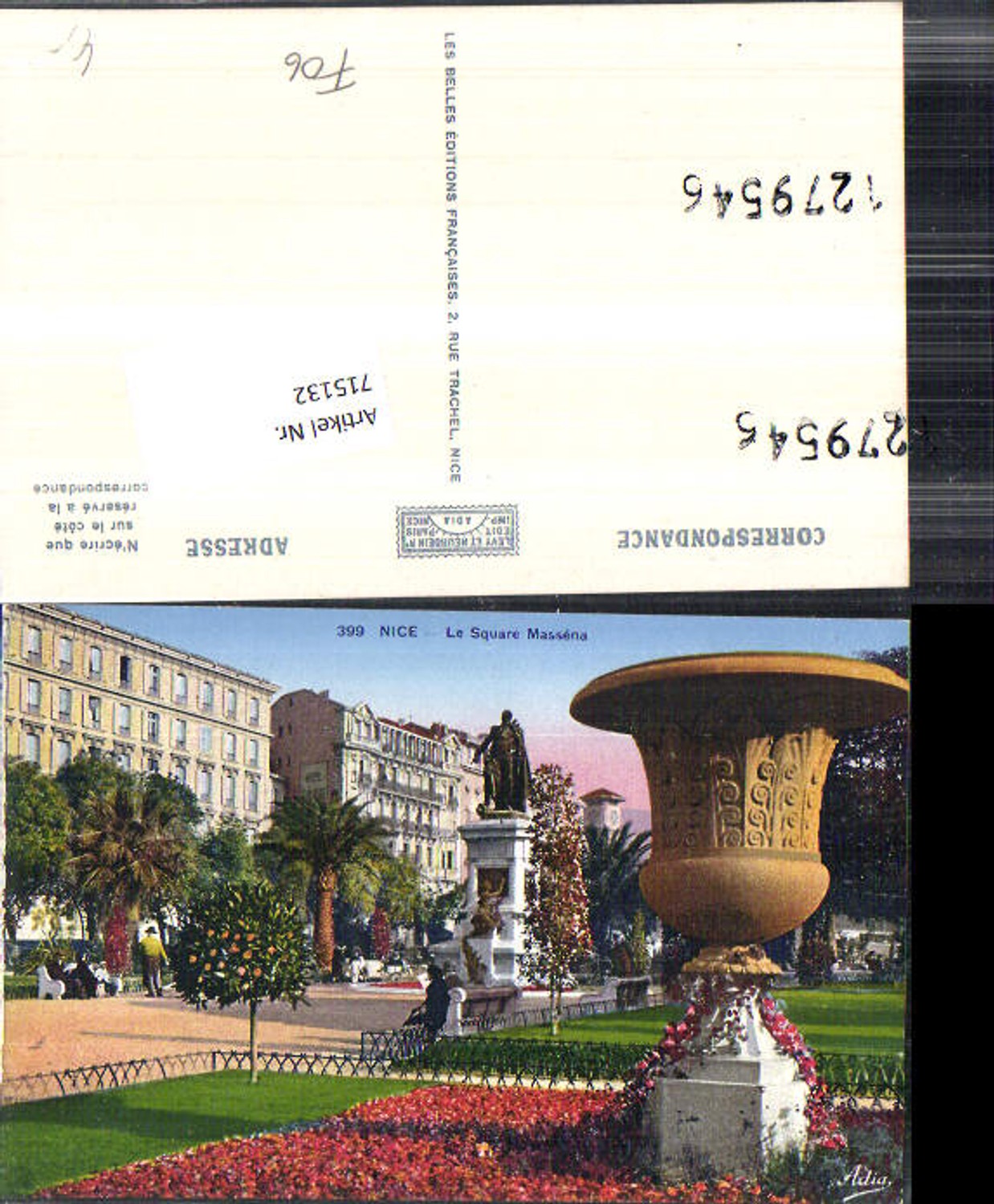 715132 France Nice Nizza Le Square Massena