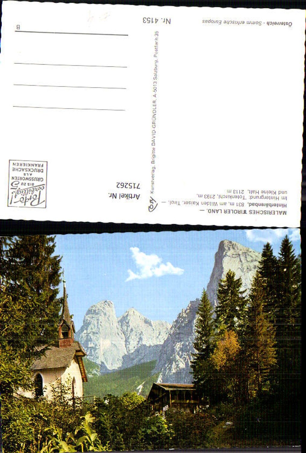 Alte Ansichtskarte – Old Postcard