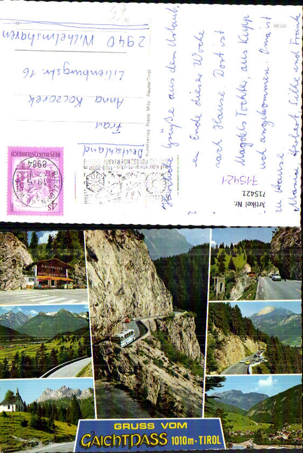 Alte Ansichtskarte – Old Postcard