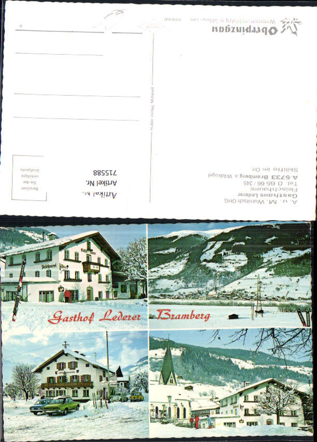 715588 Bramberg am Wildkogel Gasthaus Lederer VW Käfer Oldtimer