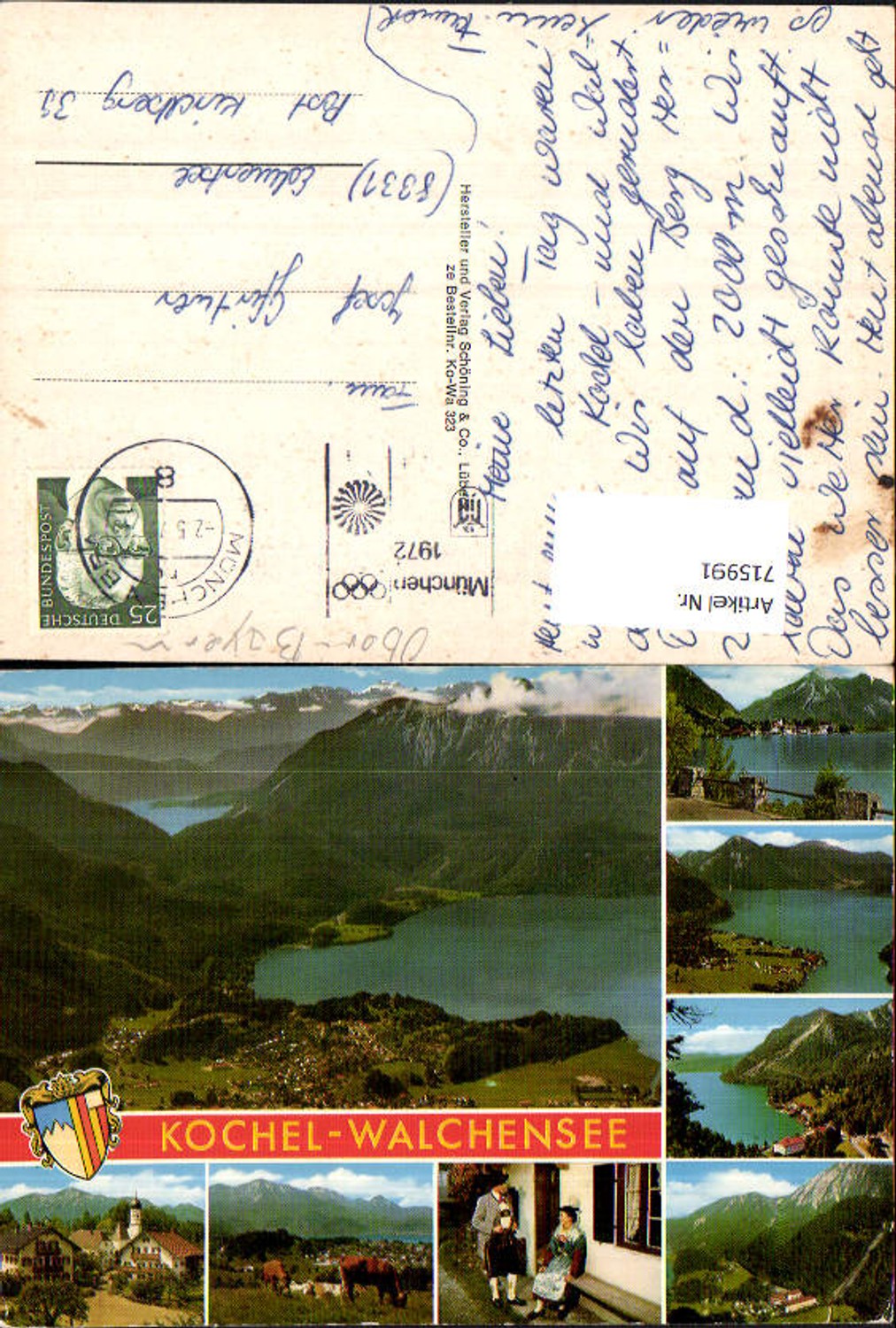 715991 Mehrbild AK Kochel Walchensee Kochel am See