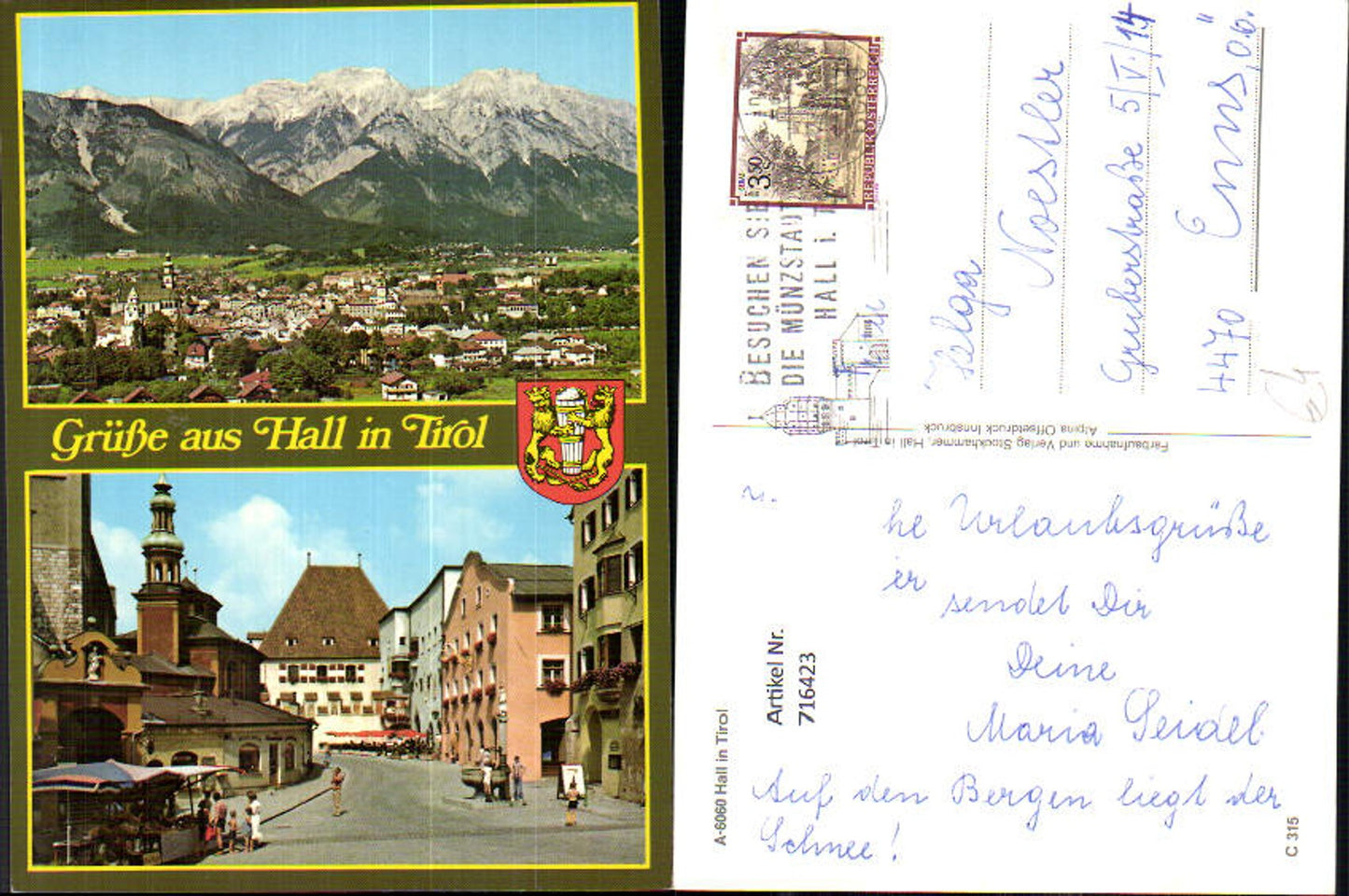 Alte Ansichtskarte – Old Postcard