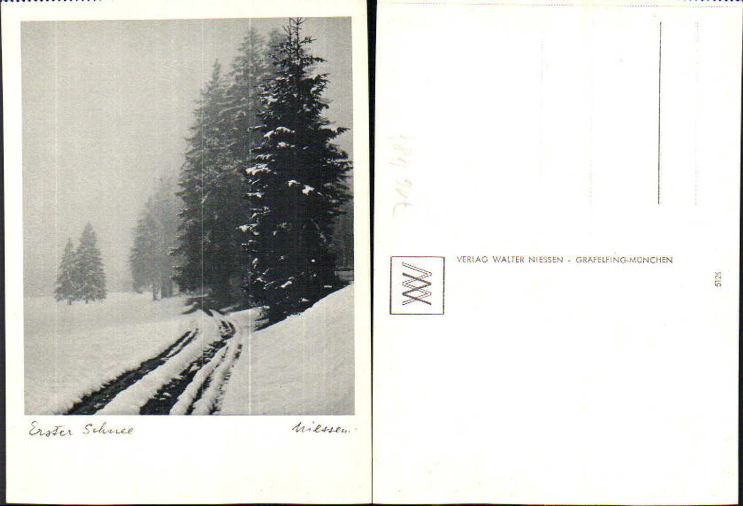716484 Verlag Walter Niessen Gräfelfing München Erster Schnee