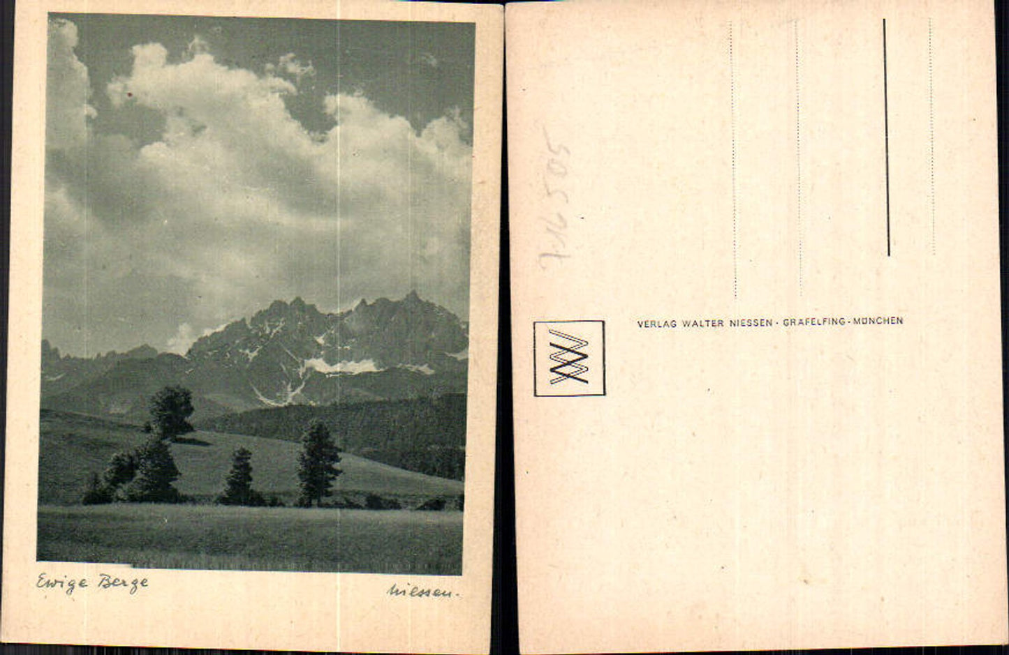 716505 Verlag Walter Niessen Gräfelfing München Ewige Berge