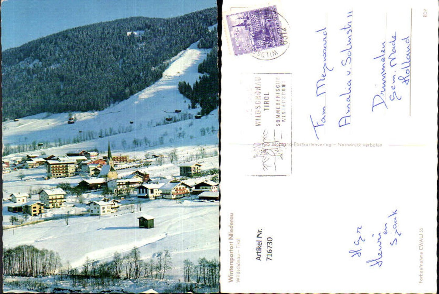 Alte Ansichtskarte – Old Postcard