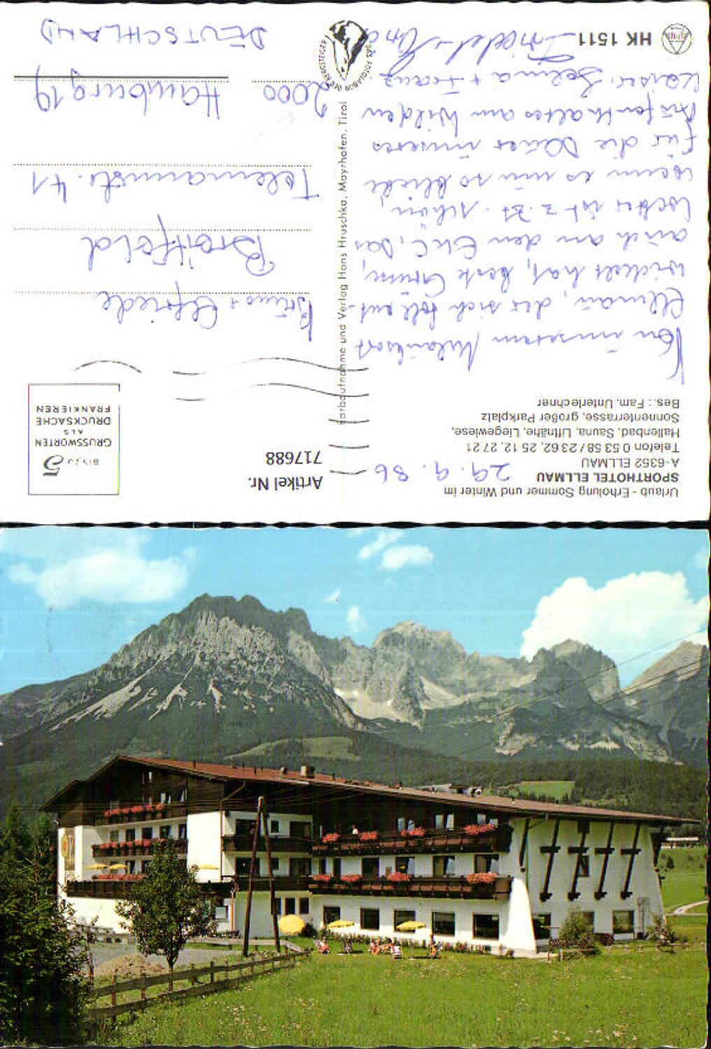 Alte Ansichtskarte – Old Postcard