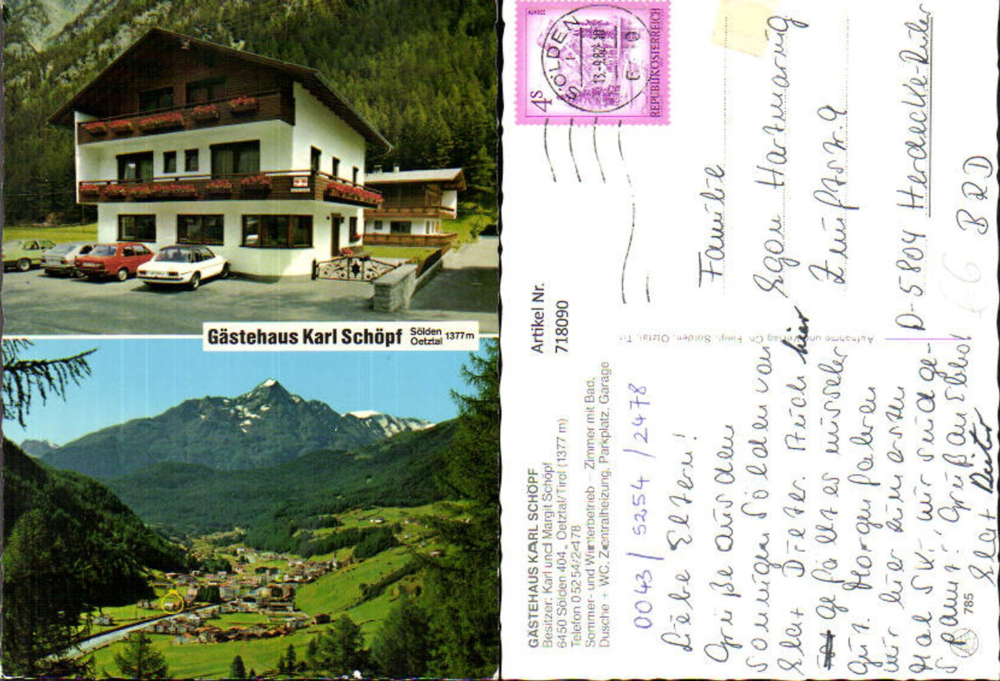 Alte Ansichtskarte – Old Postcard