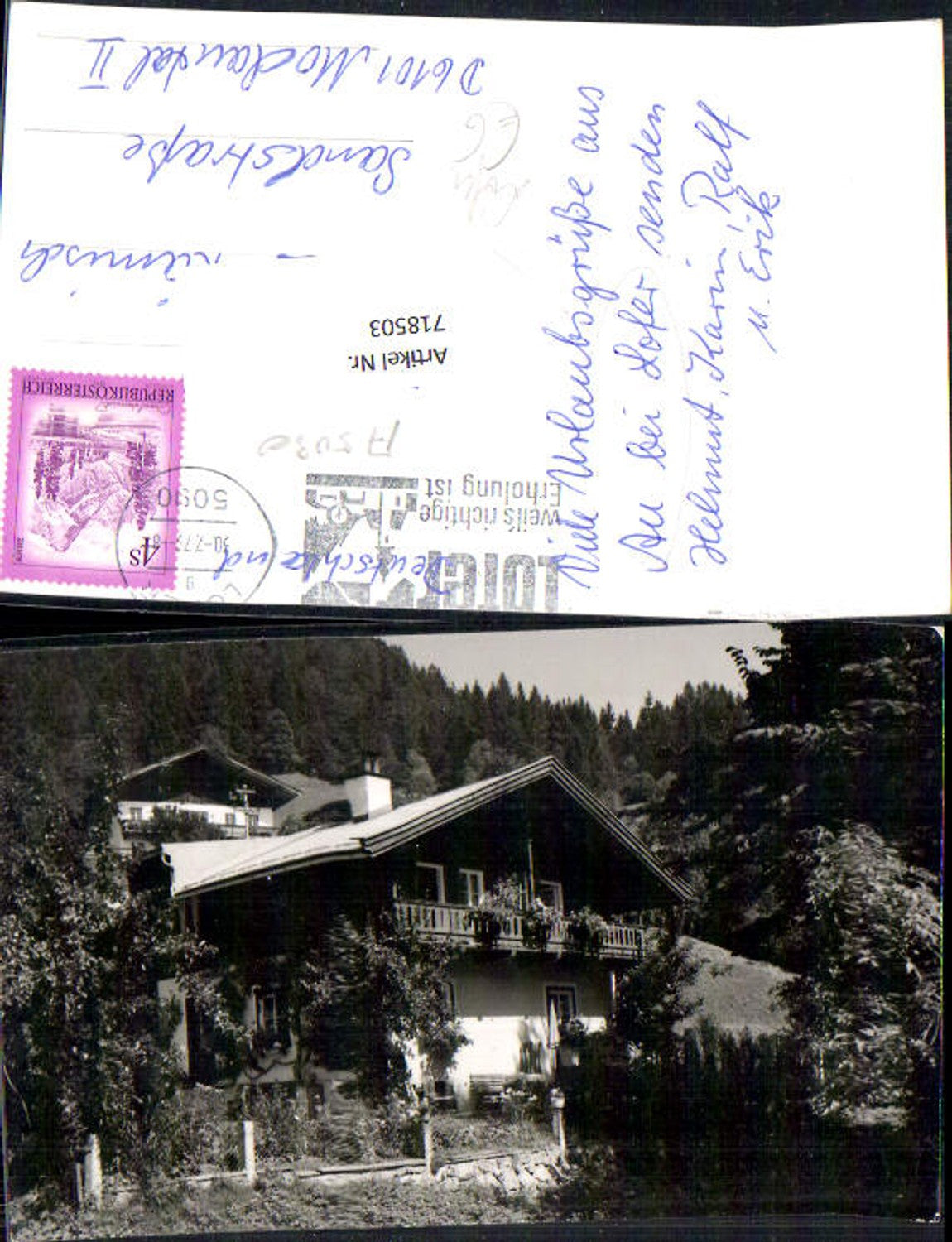 Alte Ansichtskarte – Old Postcard