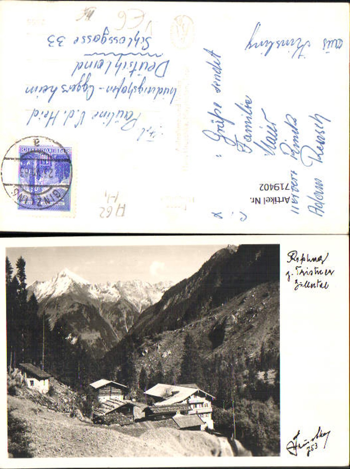 Alte Ansichtskarte – Old Postcard