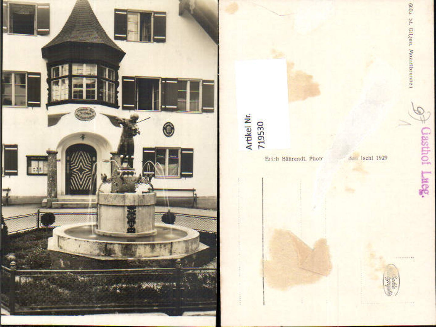 Alte Ansichtskarte – Old Postcard