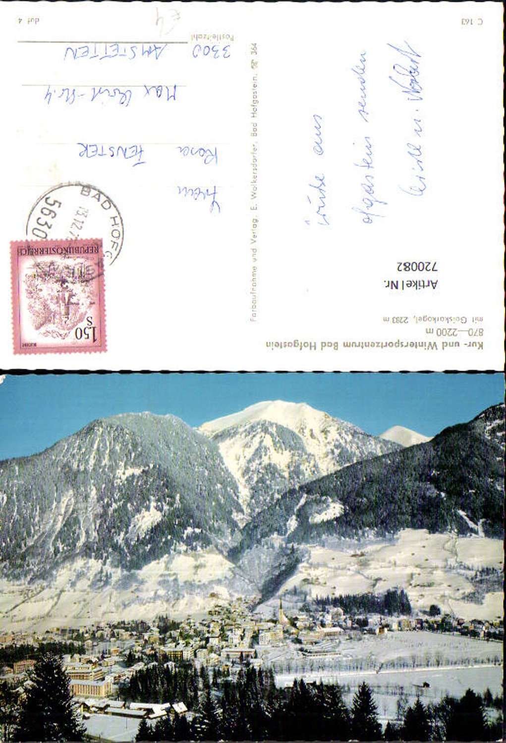 Alte Ansichtskarte – Old Postcard