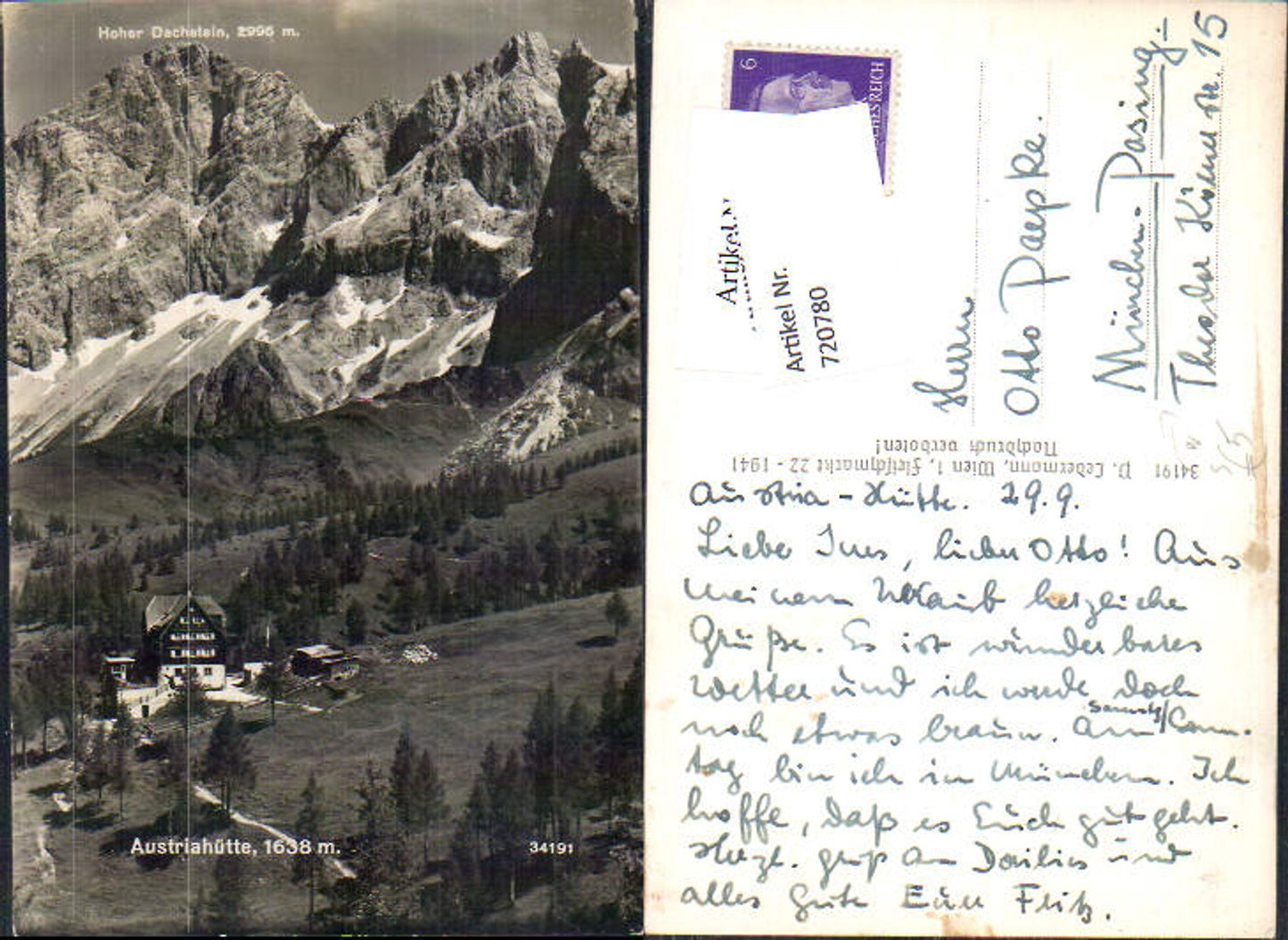 Alte Ansichtskarte – Old Postcard