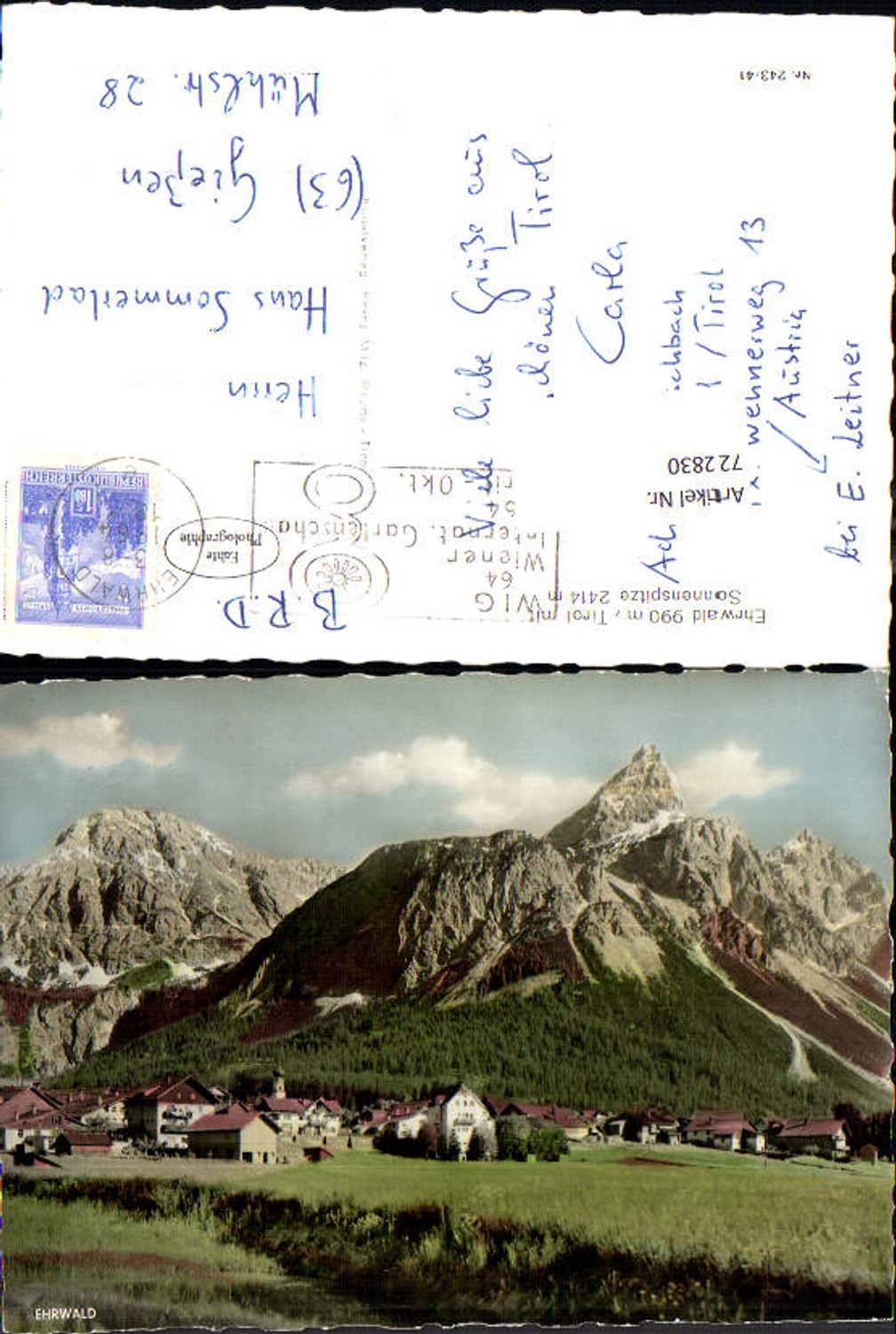Alte Ansichtskarte – Old Postcard