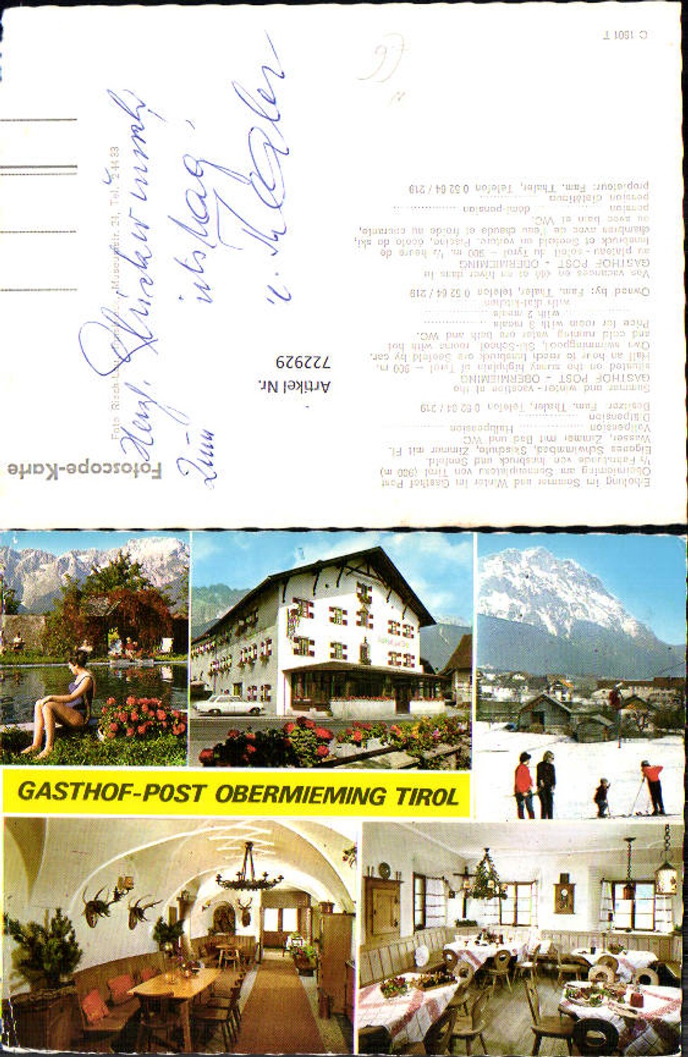 Alte Ansichtskarte – Old Postcard