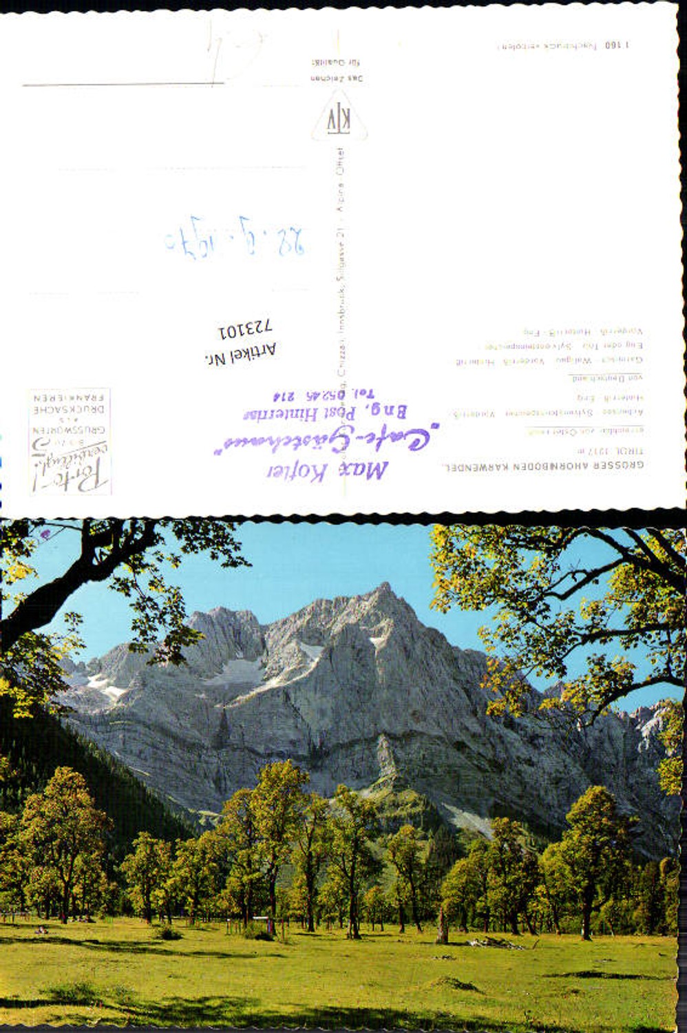 Alte Ansichtskarte – Old Postcard