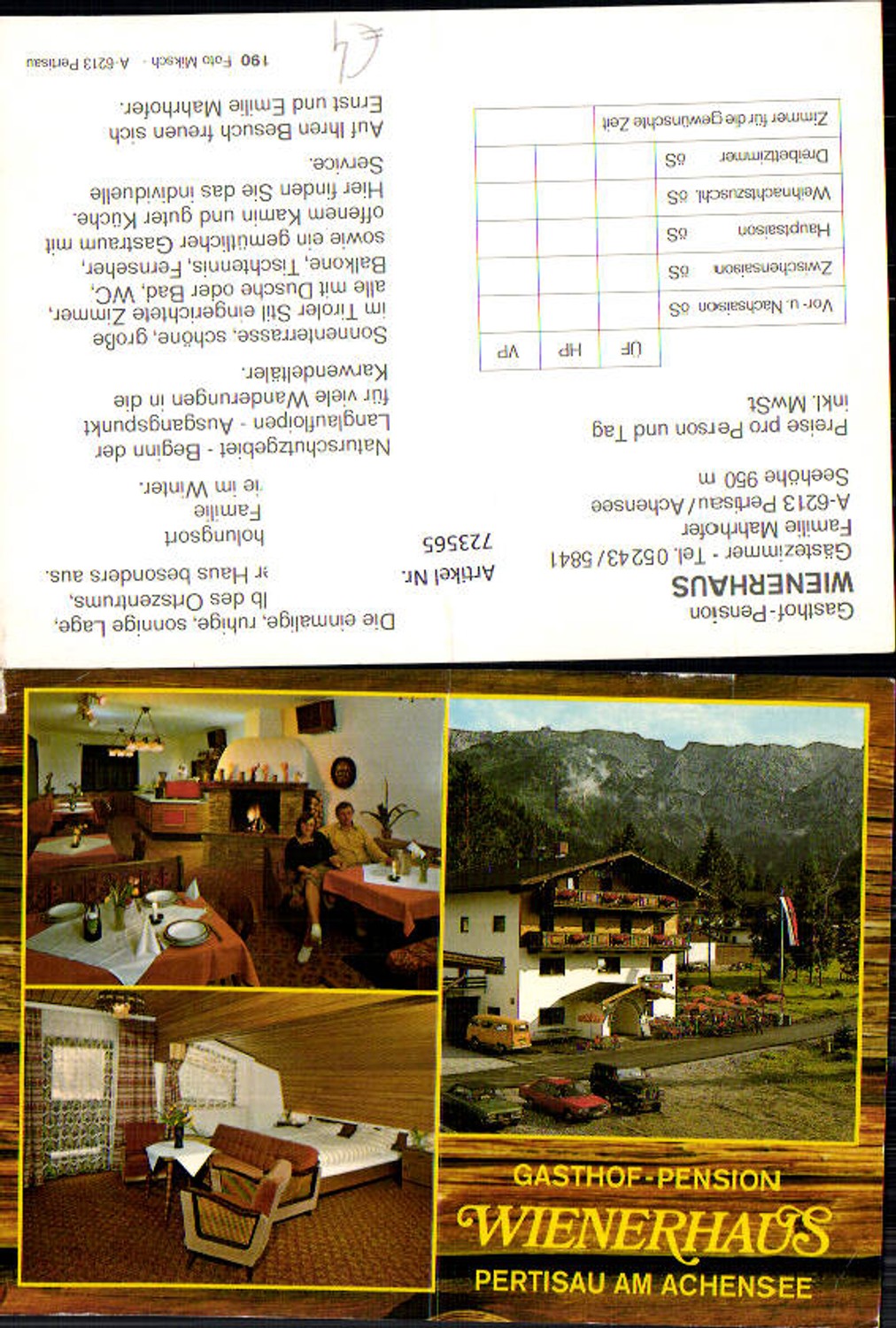 Alte Ansichtskarte – Old Postcard