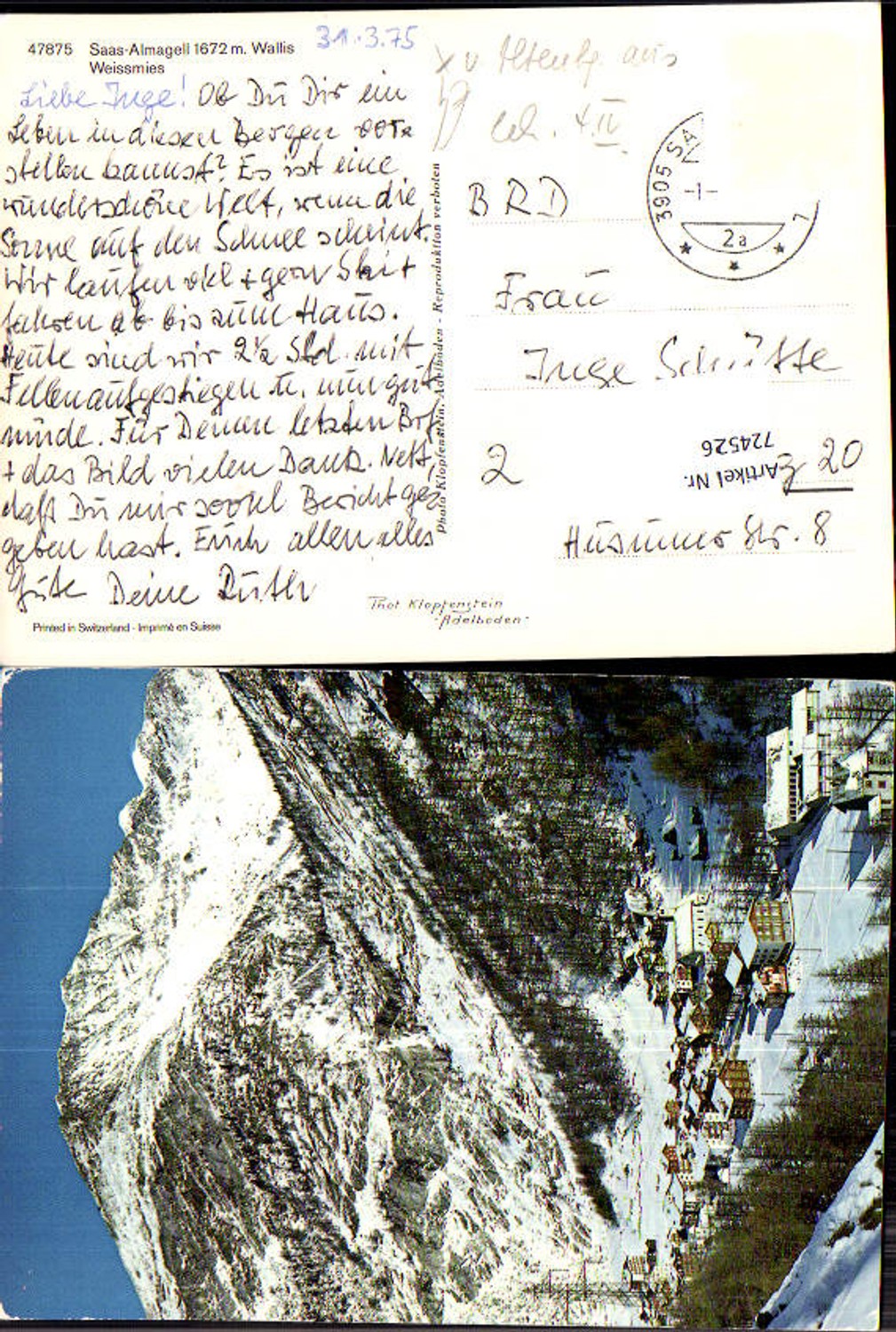 Alte Ansichtskarte – Old Postcard