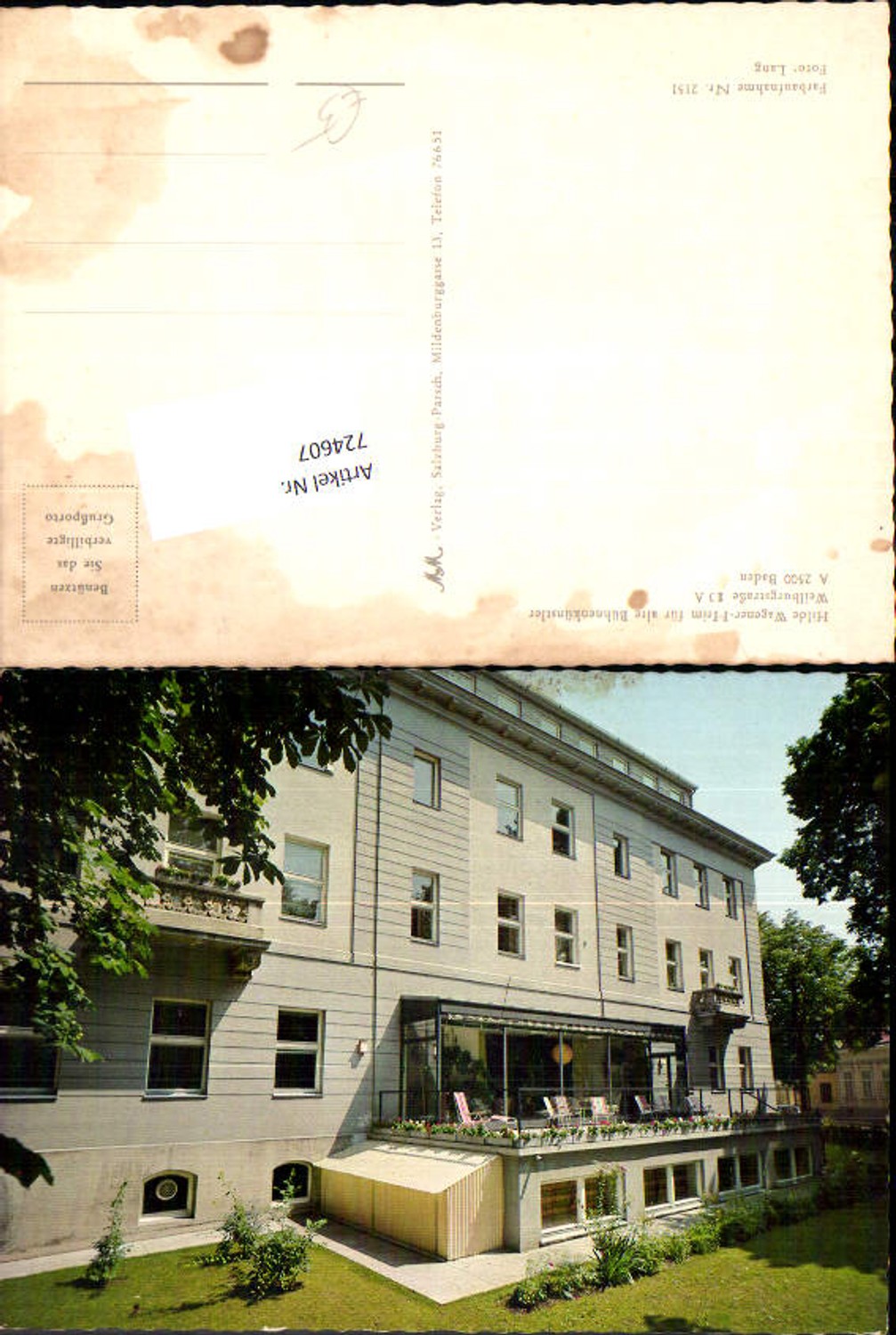 Alte Ansichtskarte – Old Postcard