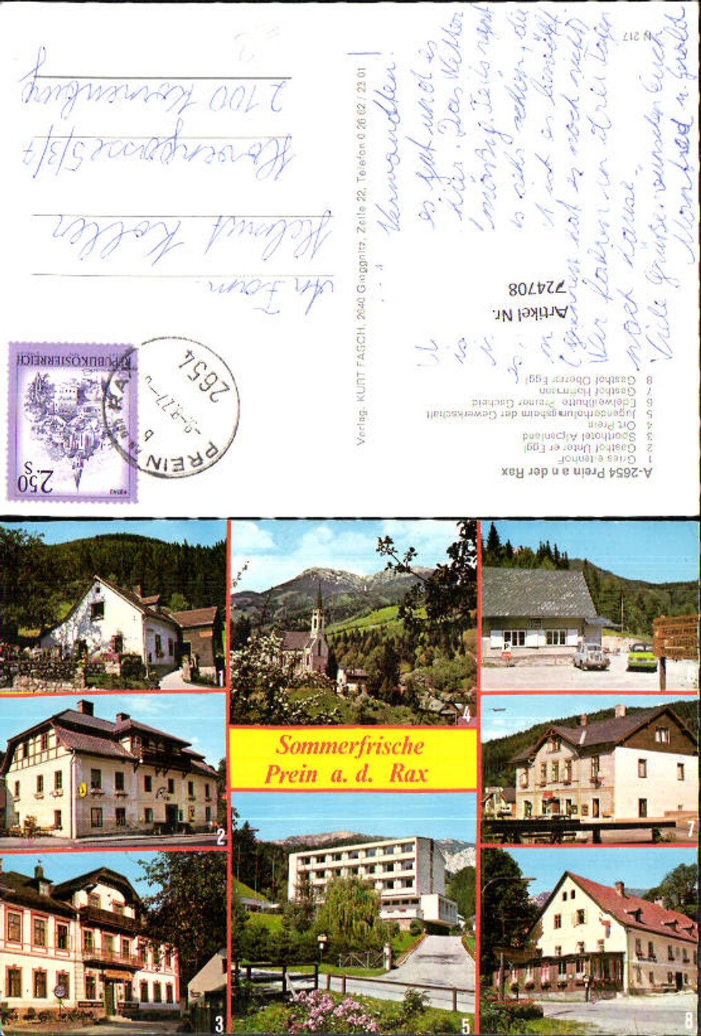 Alte Ansichtskarte – Old Postcard