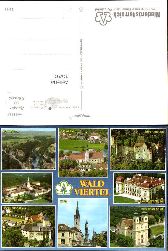 724712 Rosenburg/Kamp Burg Hardegg Geras Raabs Dreieichen Altenburg Bez. Horn