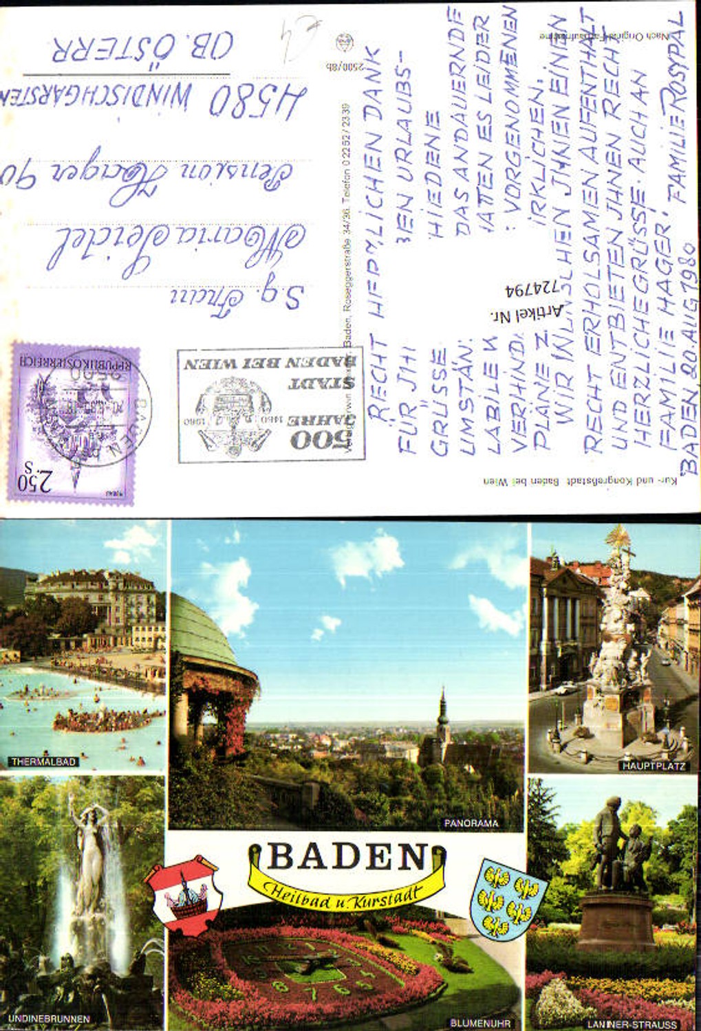 Alte Ansichtskarte – Old Postcard
