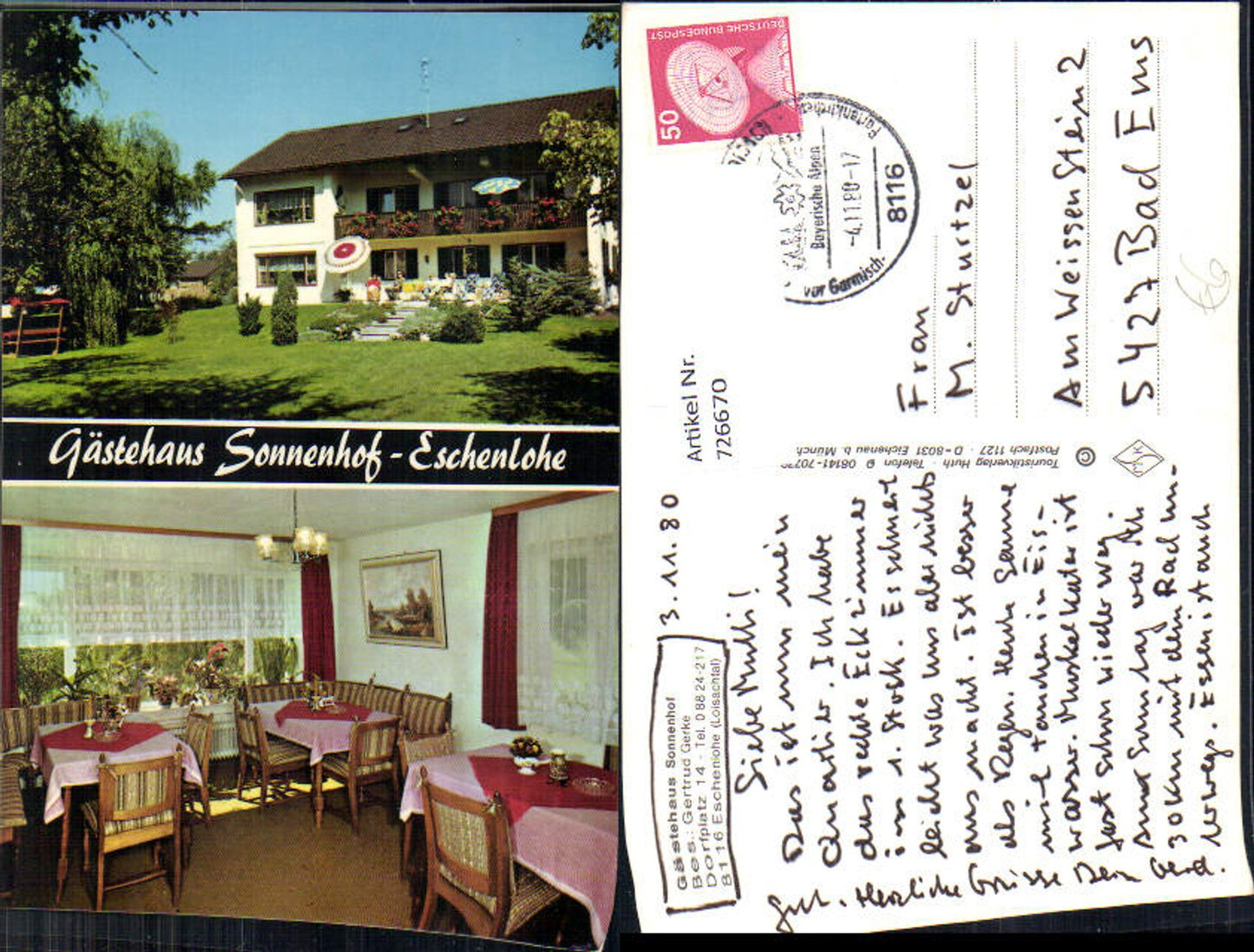 Alte Ansichtskarte – Old Postcard