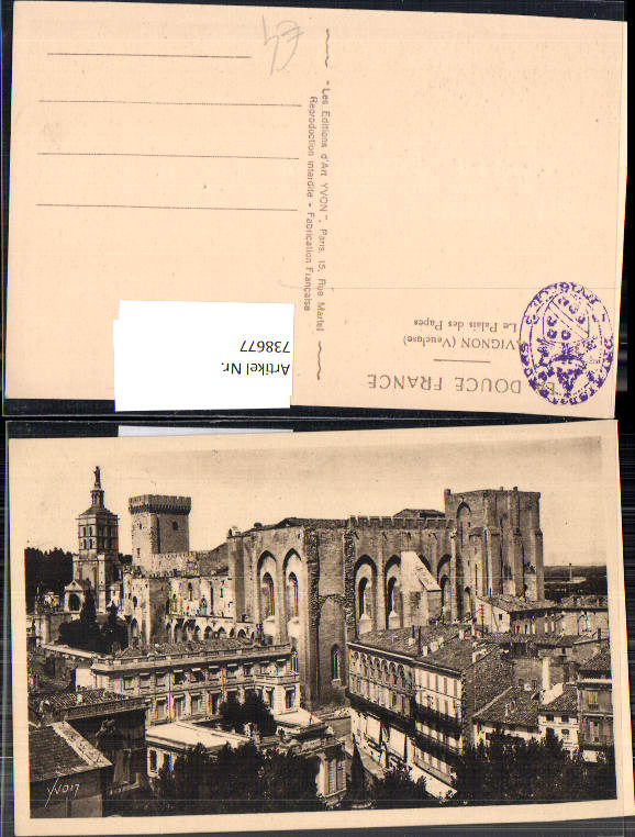 738677 Avignon Vaucluse Le Palais des Papes France