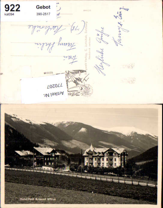 alte Ansichtskarte