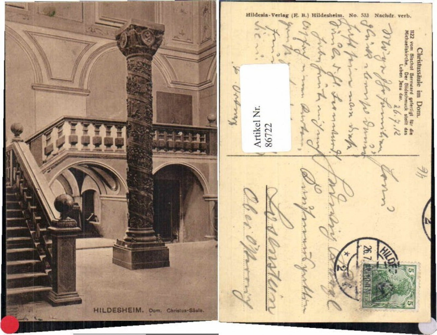 86722,Hildesheim Dom Christus Säule