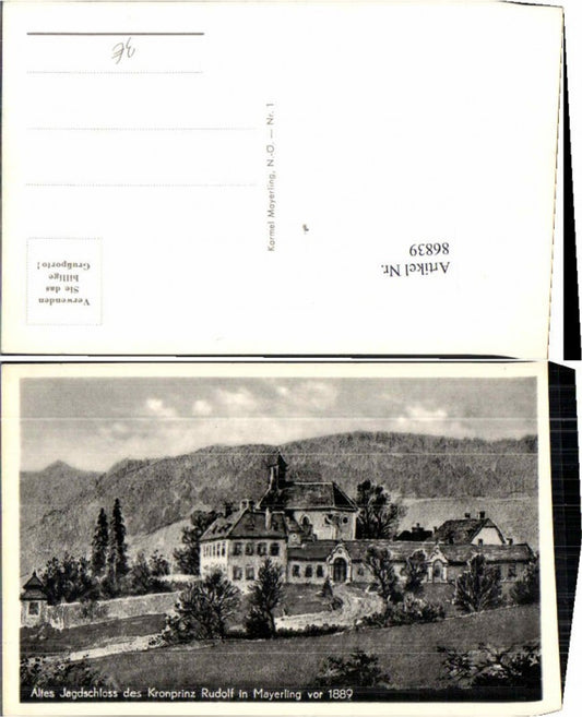 86839,Jagdschloss Mayerling b. Baden